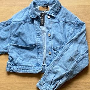 BlankNYC denim bomber jacket